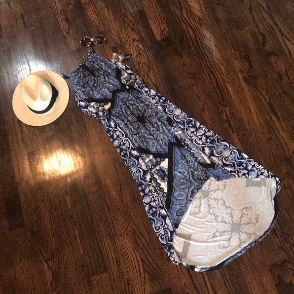 INC International Concepts Dresses & Skirts - NWT INC high-low keyhole dress  bandana print XS